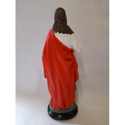 56 - Jesus Sacred Heart figure 43cm high