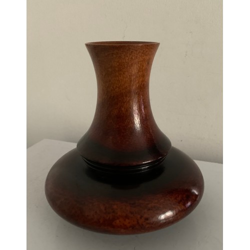 125 - Beautifully Turned 20thC Wooden Vase By John Hubbucks, Pioneer Village Armadale, Western Australia. ... 