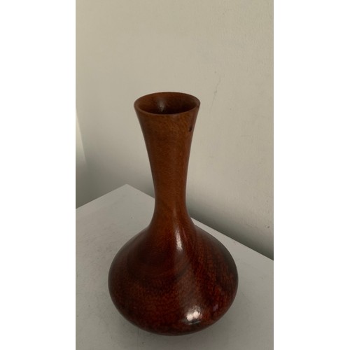 126 - Similar To Previous Lot 
20thC Turned Wooden Vase By John Hubbucks , Armadale, Western Australia . B... 