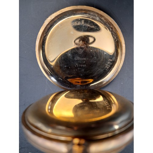 62 - Gold Plated Pocket Watch marked to inner case Geneva watch case company Swiss Made 507948