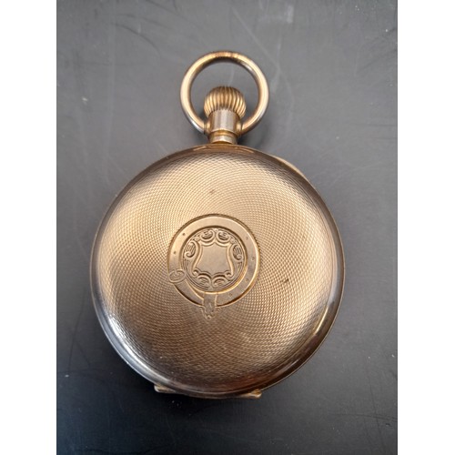 62 - Gold Plated Pocket Watch marked to inner case Geneva watch case company Swiss Made 507948