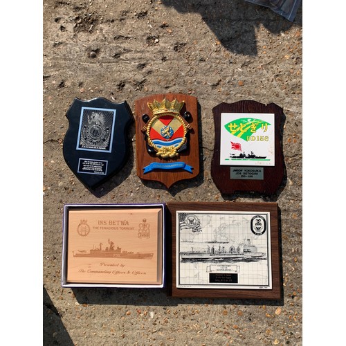 8 - Five Vintage Regimental Plaques (5)