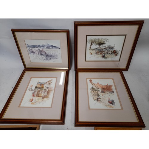 99 - Quantity of Framed and Glazed Prints by Michael Cooper (4)along with (5) other framed and glazed pri... 