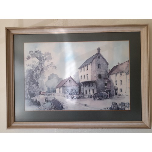 113 - Framed and glazed print pencil signed to mount by E.R. Sturgeon, 51cm x 43cm together with framed an... 