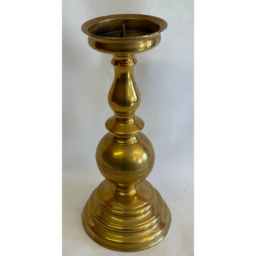 32 - Similar To Previous Lot Antique Church Pricket Candlestick. 31 cms High