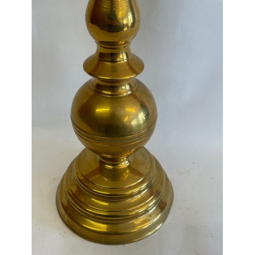 32 - Similar To Previous Lot Antique Church Pricket Candlestick. 31 cms High