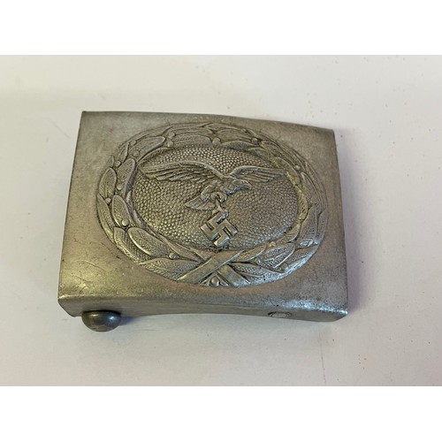 44 - WW2 German Luftwaffe Belt Buckle With RZM M34/2 To Reverse.