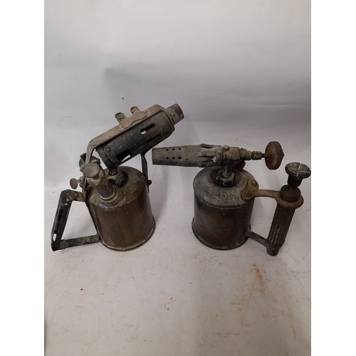 115 - 2 x Brass Blow Lamps