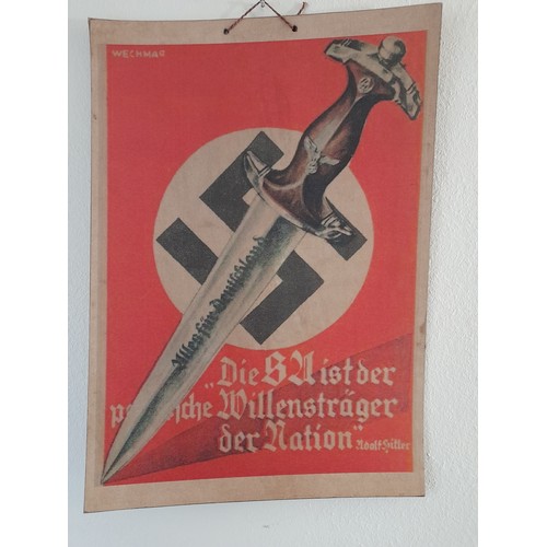 235 - German Military  Card Advertising  poster, 42cm x 29.5cm