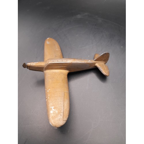 265 - Heavy metal model of a WW2 Fighter aeroplane, 11cm long