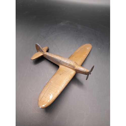 265 - Heavy metal model of a WW2 Fighter aeroplane, 11cm long