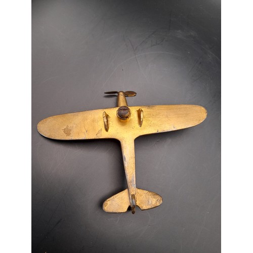 265 - Heavy metal model of a WW2 Fighter aeroplane, 11cm long