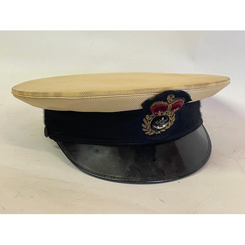 256 - Navy Peaked Cap.