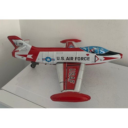 164 - Tin Plate USA Air Force Plane
34 x 31 cms