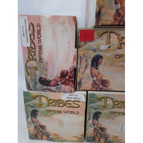 476 - 7 x Boxed N.O.S. Tribes of the world with one unboxed. (8)