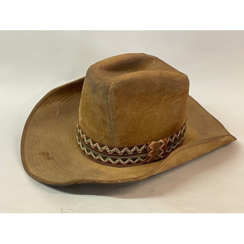 529 - Vintage Beco Cowboy Hat. Circa Size 7 1/2.