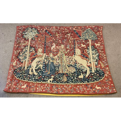 153 - Large Vintage  European Wall Hanging Tapestry. 165 X 126 cms