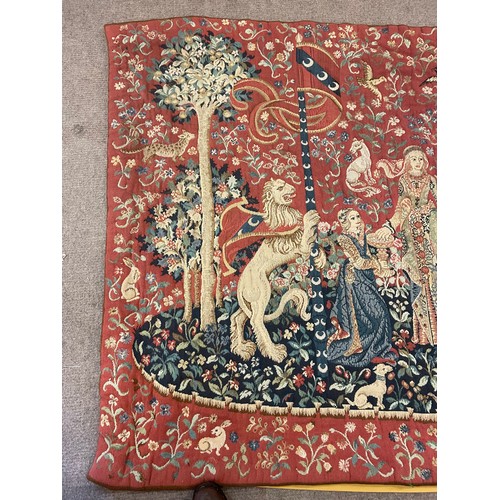 153 - Large Vintage  European Wall Hanging Tapestry. 165 X 126 cms