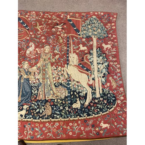 153 - Large Vintage  European Wall Hanging Tapestry. 165 X 126 cms