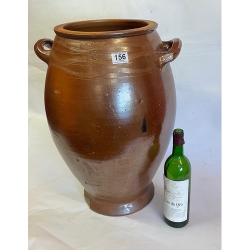 156 - Large Stoneware / Salt Glaze Pot. 56.5 cms High