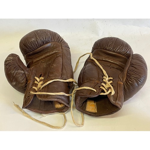 172 - Similar To Previous Lot. Pair Of Vintage Frank Bryan Leather Boxing Gloves (2)