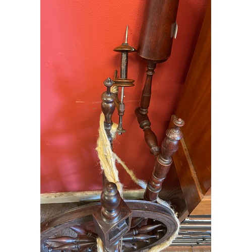 187 - Antique Spinning Wheel. 106 cms High