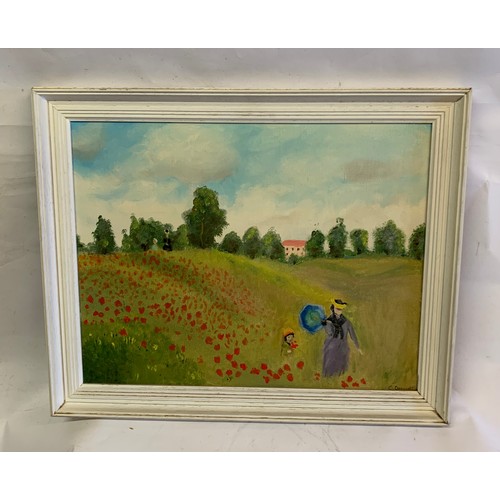 105 - Vintage Landscape Oil Painting 
58 x 48 cms