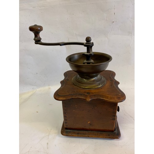 110 - Antique Coffee Grinder By GARANTI 
15 x 15 x 25 cms h