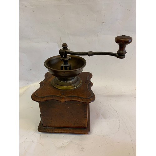 110 - Antique Coffee Grinder By GARANTI 
15 x 15 x 25 cms h