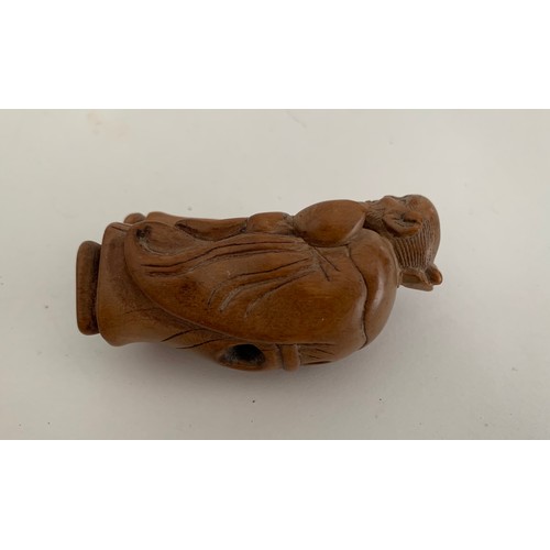 241 - Carved Vintage Oriental Wooden Netsuke In The Shape Of An Immortal
6 cms h