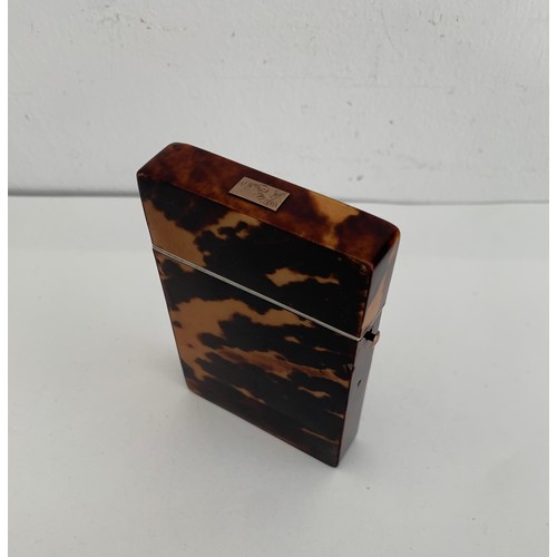 117 - 19thC Tortoiseshell Card Case
6 x 9 cms