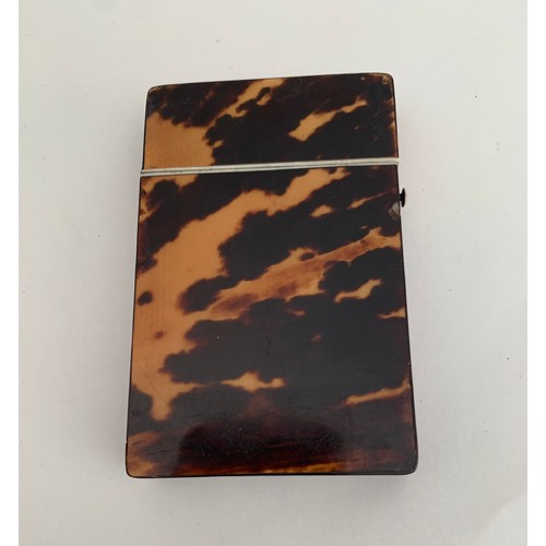 117 - 19thC Tortoiseshell Card Case
6 x 9 cms