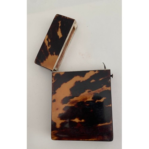 117 - 19thC Tortoiseshell Card Case
6 x 9 cms