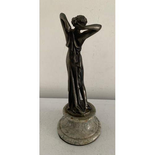 146 - Similar To Previous Lot
Bronzed Statue Of An Art Déco Lady On Marble Base
24 cms h