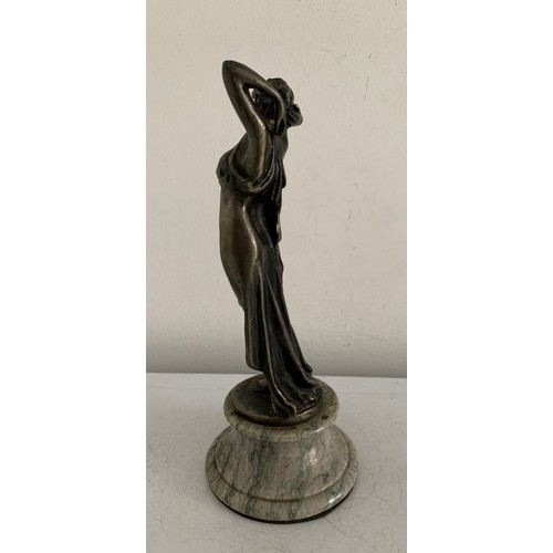 146 - Similar To Previous Lot
Bronzed Statue Of An Art Déco Lady On Marble Base
24 cms h