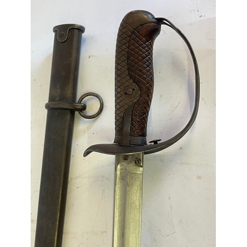 286 - Japanese  type 32 Cavalry sword In Scabbard With A Good Clean Blade. 94 cms