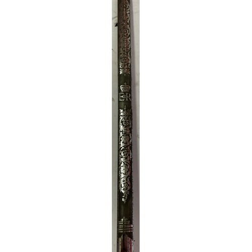 290 - Victorian Court Sword By Wilkinson With ER Etched To Blade. In Leather Scabbard 97 cms