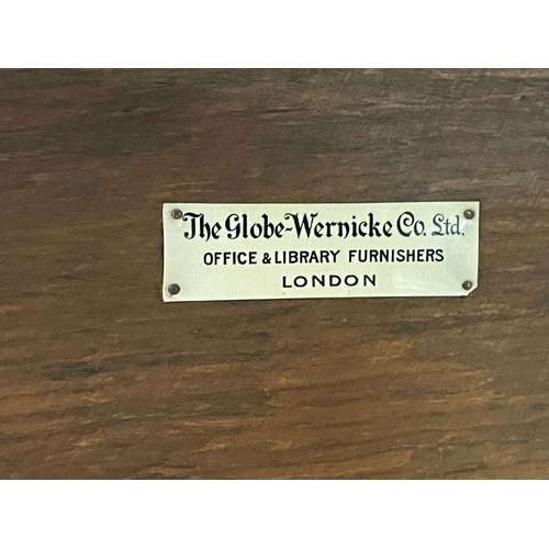 25 - Vintage Five Section Globe-Wernicke Bookcase With Original Label Overall Size 86 x 32 x 121 cms