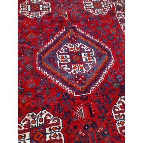 73 - Red Ground Handmade Persian Rug, 160cm x 119cm