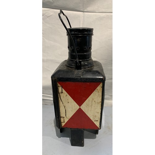 208 - Vintage German Railway Signal Lamp