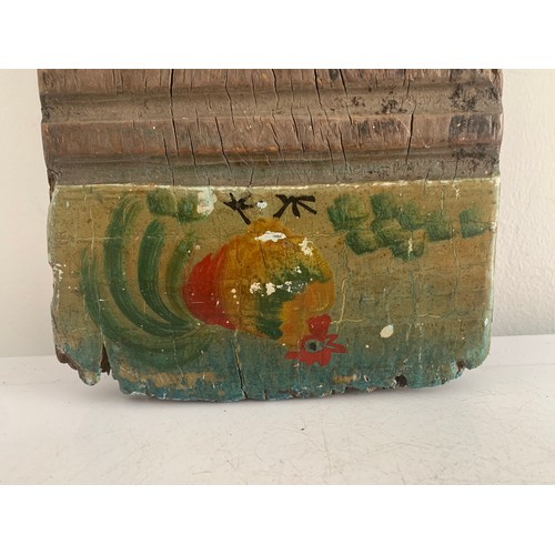 112 - Antique Double Sided Chinese Washboard Having Floral Decoration To The Base
52 x 15 cms