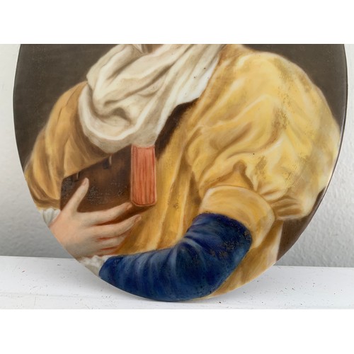 249 - Antique Oval Porcelain Plaque 
13 x 17 cms