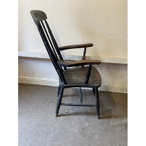 37 - Similar To Previous Lot Vintage Stick Back Windsor Chair.