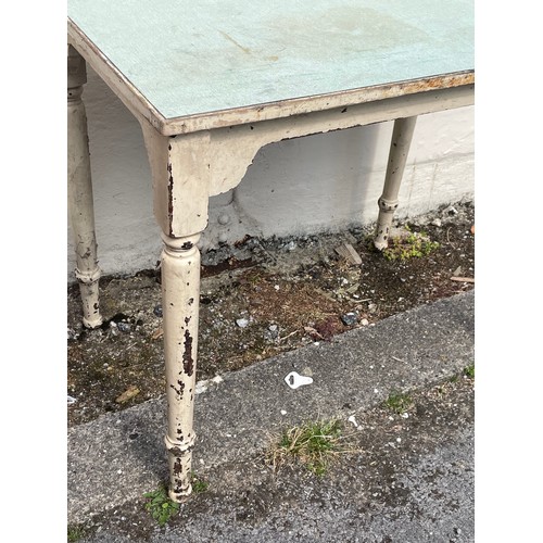 41 - Vintage Painted With Formica Top Table. 90 x 60 x 76 cms