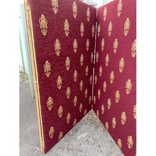 46 - Large Vintage Three Section Room Screen / Divider