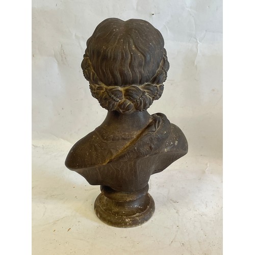 417 - Copeland Parian Ware Bust Of Princess Alexandra Standing  Just Under 31 cms High, Very Dirty. Crysta... 