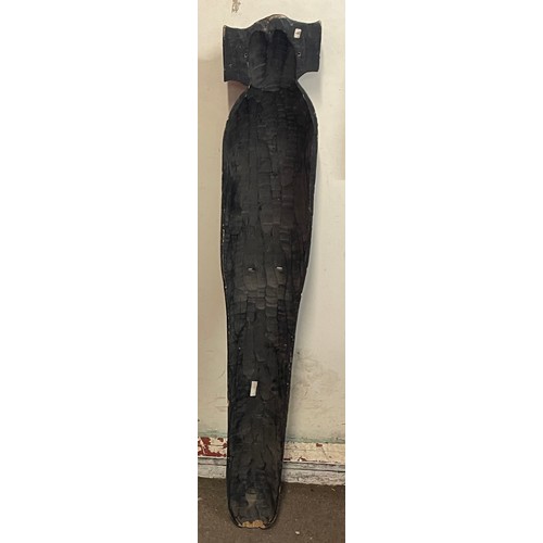 426 - Large African Wood Carved Face Mask. Just Under 4 Foot.