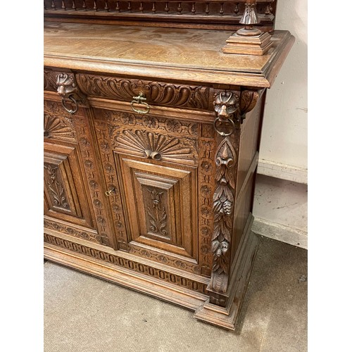 39 - Matching To Previous Lot Antique Continental Hunt Cabinet With Coloured Glass Door Panels Along With... 