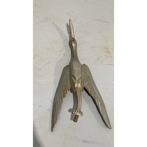 224 - Vintage Flying Stork Style Car Mascot Ornament