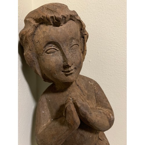 228 - Antique Wood Carving Of A Cherub
43 cms